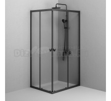 Душевой уголок AM.PM Sunny W87G-403-12080-BT 120x80 см, черный матовый