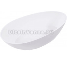 Ванна из искусственного камня Aqua de Marco Calipso 1168WCAL 170x80 см, отдельностоящая, белая, овальная