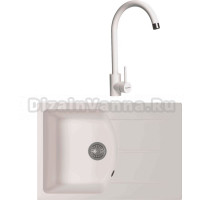 Комплект Мойка Florentina Паола 760 жасмин + Смеситель Юна жасмин