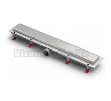 Душевой лоток AZARIO D50 Klasik 850 мм, боковой слив, пластиковый, рамка и решетка из нержавеющей стали (AZ-CH 850/50 KN)