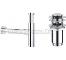 Комплект Wellsee Drainage System 182119001 с донным клапаном с переливом, хром