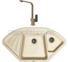 Комплект Мойка Florentina Капри шампань + Смеситель Сильвер FL шампань