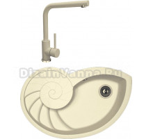 Комплект Мойка Florentina Наутилус шампань + Смеситель Фабио FL шампань