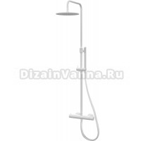 Душевая стойка Paffoni Mini Birillo ZCOL638KLIQBO с термостатом, белый матовый