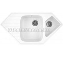 Мойка кухонная Bauedge Triangle GR0181 белый снег