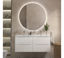 Мебель для ванной комнаты BelBagno Etna 120 для двоих, bianco lucido, раковина BB-8099-120-2