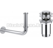 Комплект Wellsee Drainage System 182101001 с донным клапаном с переливом, хром