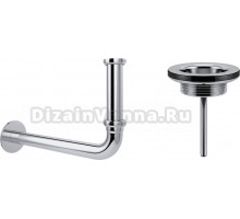 Сифон для раковины Wellsee Drainage System 182101005 с универсальным выпуском, хром
