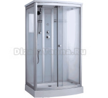 Душевая кабина Timo Standart T-6615SF Silver Fabric с низким поддоном, профиль хром