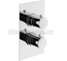 Термостатический смеситель встраиваемый Plumberia Selection Ixo XOT5030CR С ВНУТРЕННЕЙ ЧАСТЬЮ, для ванный с душем, хром