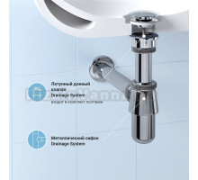 Комплект Wellsee Drainage System 182103003 с универсальным донным клапаном, хром