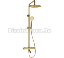 Душевая стойка Wasserkraft Sauer A188.208.207.PG Thermo с термостатом, золото