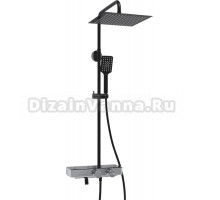 Душевая стойка Wasserkraft Abens 2000 A114.162.130.CB Thermo с термостатом, черная
