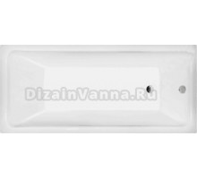 Чугунная ванна Pucsho Liga 180x80 см, пристенная, белая, на ножках
