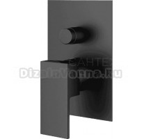 Встраиваемый смеситель для душа и ванны Plumberia Selection Tag TG1001NO С ВНУТРЕННЕЙ ЧАСТЬЮ, матовый черный