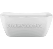 Акриловая ванна AQUATEK Амадео AQ-197778 170x80 см, отдельностоящая, белая, на ножках, со сливом-переливом