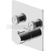 Термостатический смеситель встраиваемый Plumberia Selection PSBOX PSB2902CR С ВНУТРЕННЕЙ ЧАСТЬЮ, хром