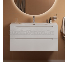 Тумба с раковиной BelBagno Etna 100 bianco opaco, раковина BB-8099-100
