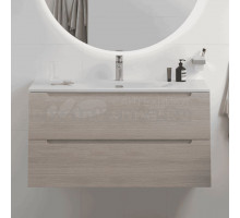Тумба с раковиной BelBagno Etna 100 rovere grigio, раковина BB-8099-100