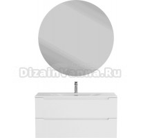 Мебель для ванной комнаты BelBagno Etna 100 bianco lucido, раковина BB-8099-120-2