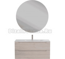 Мебель для ванной комнаты BelBagno Etna 100 rovere grigio, раковина BB-8099-120-2