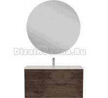 Мебель для ванной комнаты BelBagno Etna 100 rovere moro, раковина BB-8099-120-2