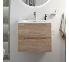 Тумба с раковиной BelBagno Etna 60 rovere bianco, раковина BB-8099-60
