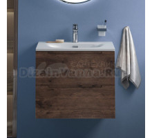 Тумба с раковиной BelBagno Etna 60 rovere moro, раковина BB-8099-60