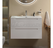 Тумба с раковиной BelBagno Etna 80 bianco lucido, раковина BB-8099-80