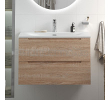 Тумба с раковиной BelBagno Etna 80 rovere bianco, раковина BB-8099-80