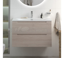 Тумба с раковиной BelBagno Etna 80 rovere grigio, раковина BB-8099-80