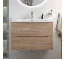 Тумба с раковиной BelBagno Etna 90 rovere bianco, раковина BB-8099-90