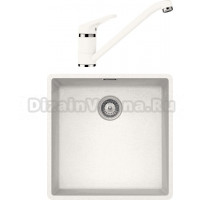 Комплект Мойка Schock Brooklyn 50 Cristalite альпина + Смеситель Cristalite Cosmo альпина