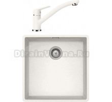 Комплект Мойка Schock Brooklyn 700891U 50 Cristalite альпина + Смеситель Cristalite Daja альпина