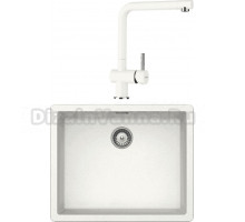 Комплект Мойка Schock Brooklyn 700992U 60 Cristalite альпина + Смеситель Cristalite Epos альпина