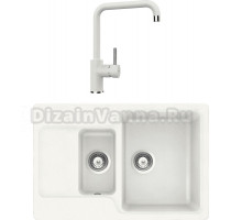 Комплект Мойка Schock Cambridge 60D Cristalite альпина + Смеситель Cristalite Fonos альпина