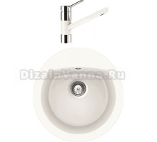 Комплект Мойка Schock Eclipse 45 Cristalite альпина + Смеситель Cristalite Hermera альпина