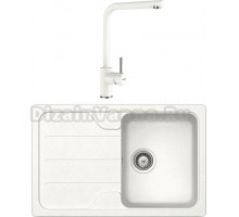 Комплект Мойка Schock Formhaus 45 D Cristalite альпина + Смеситель Cristalite Napos альпина