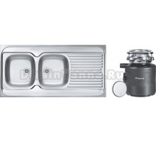 Комплект Мойка Alveus Classic 100 L + Измельчитель Bort Alligator X