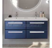 Тумба с раковиной Cezares Eco 120 4 ящика, ручки сатин, sapfiro