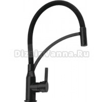 Смеситель для кухни Shevanik S643H-3 с гибким изливом, черный