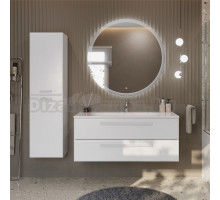 Мебель для ванной комнаты Cezares Eco 120 2 ящика, ручки сатин, bianco lucido