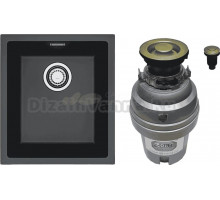 Комплект Мойка Alveus Omni Granital 10 carbon + Измельчитель Zorg ZR-75 D BRONZE
