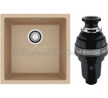 Комплект Мойка Alveus Omni Granital 20 beige + Измельчитель Bone Crusher BC 1000-AS