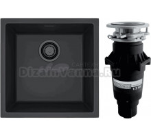 Комплект Мойка Alveus Omni Granital 20 deep black + Измельчитель Bone Crusher BC 810-SL Slim Line