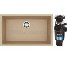 Комплект Мойка Alveus Omni Granital 40 beige + Измельчитель Bort Master Eco 91275752