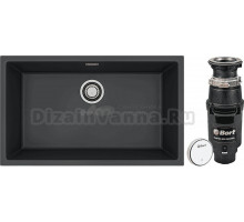 Комплект Мойка Alveus Omni Granital 40 carbon + Измельчитель Bort Master Eco Control