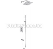 Душевой комплект Shouder Romer 0264104 С ВНУТРЕННЕЙ ЧАСТЬЮ, с изливом, хром