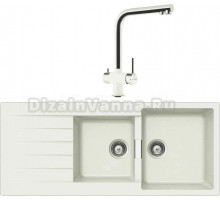 Комплект Мойка Schock Primus 80D (D-200) Cristalite альпина + Смеситель Cristalite Vitus альпина