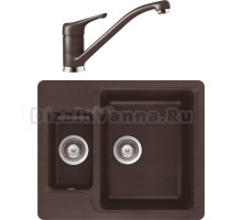 Комплект Мойка Schock Cambridge 60 Cristalite мокка + Смеситель Cristalite Neos мокка